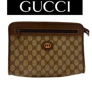 GUCCI Monogram Clutch, Authentic. EUC
